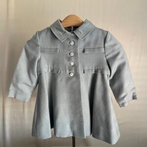 Vintage ChildCraft Original Girls Gray Wool Coat and Hat. Sz 6. EUC.